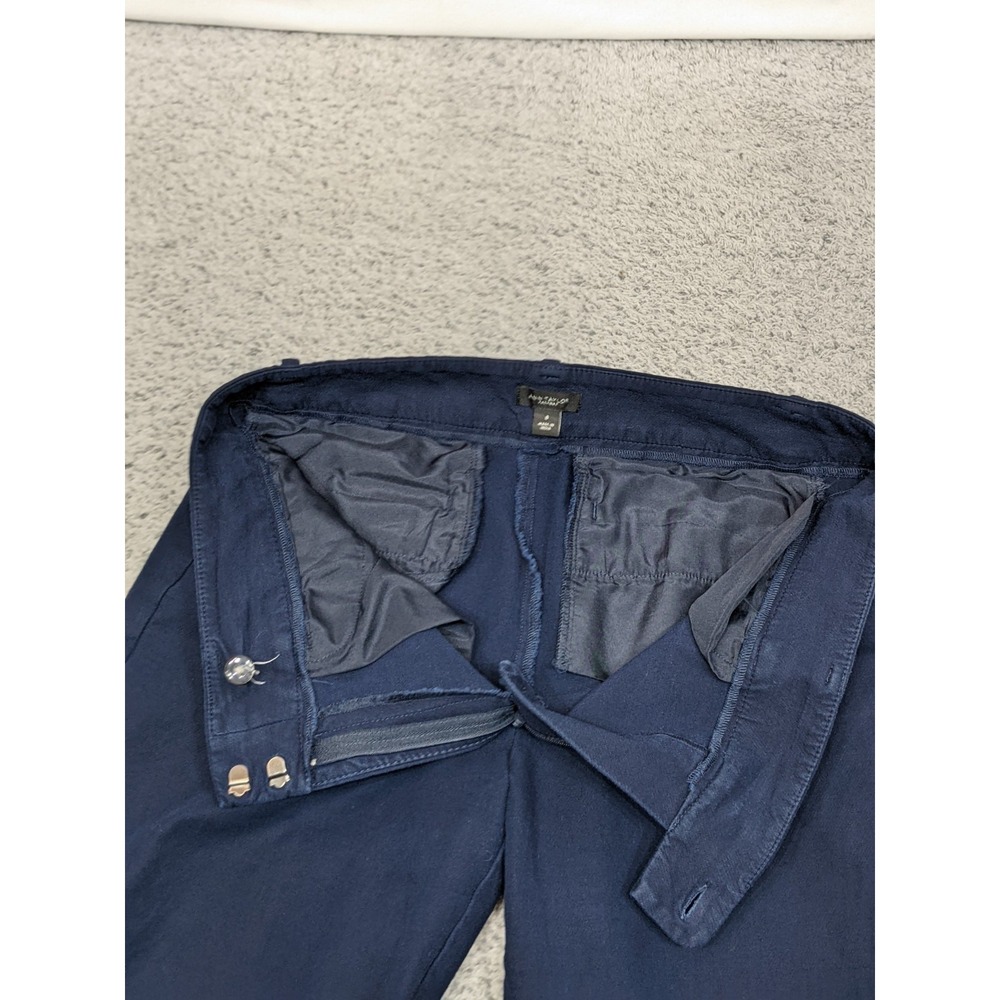 Ann Taylor Factory Size 8 32x25.5 Navy Blue Career Dress Pants Stretch EUC - Picture 3 of 10